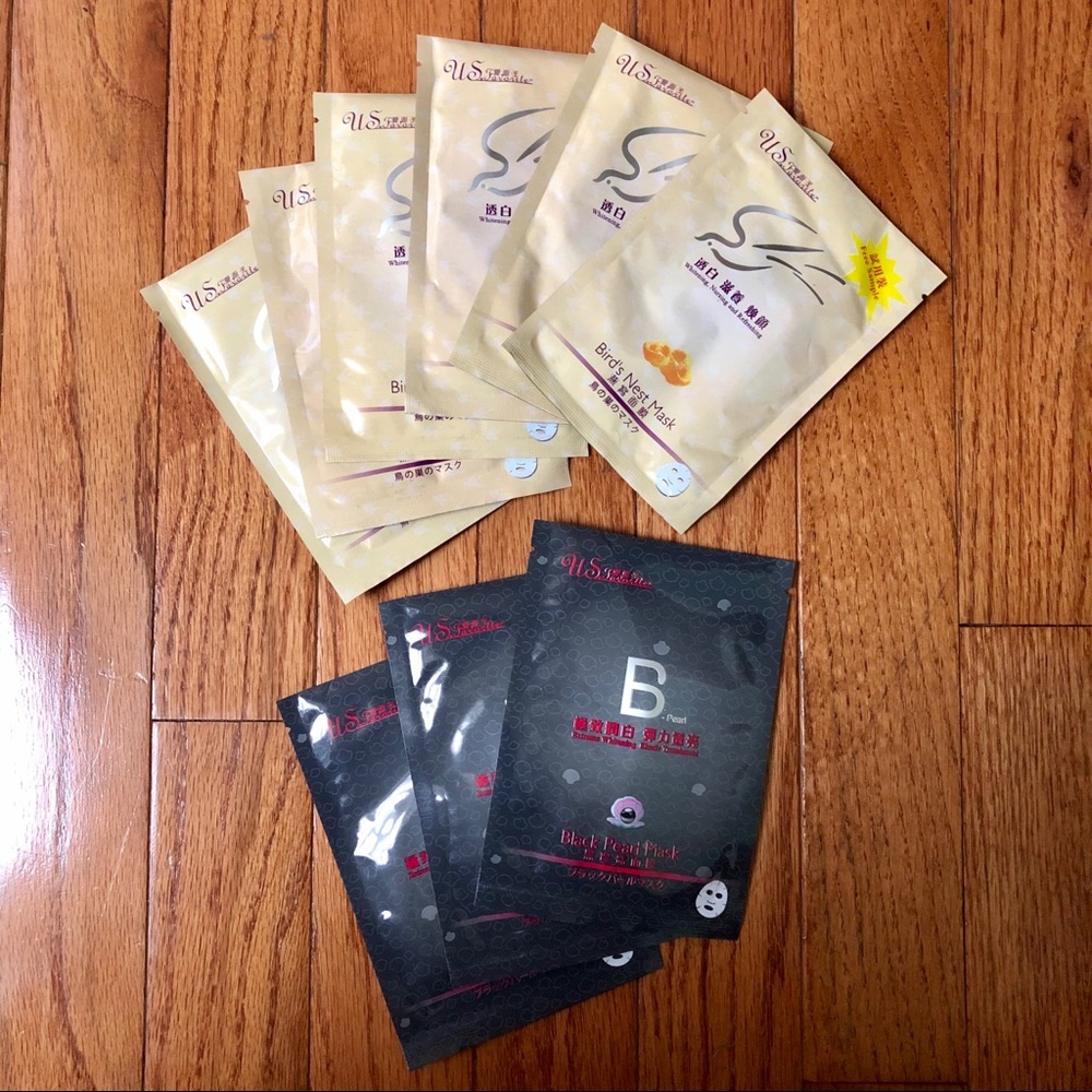 Bird's Nest & Black Pearl Sheet Mask Set Bundle